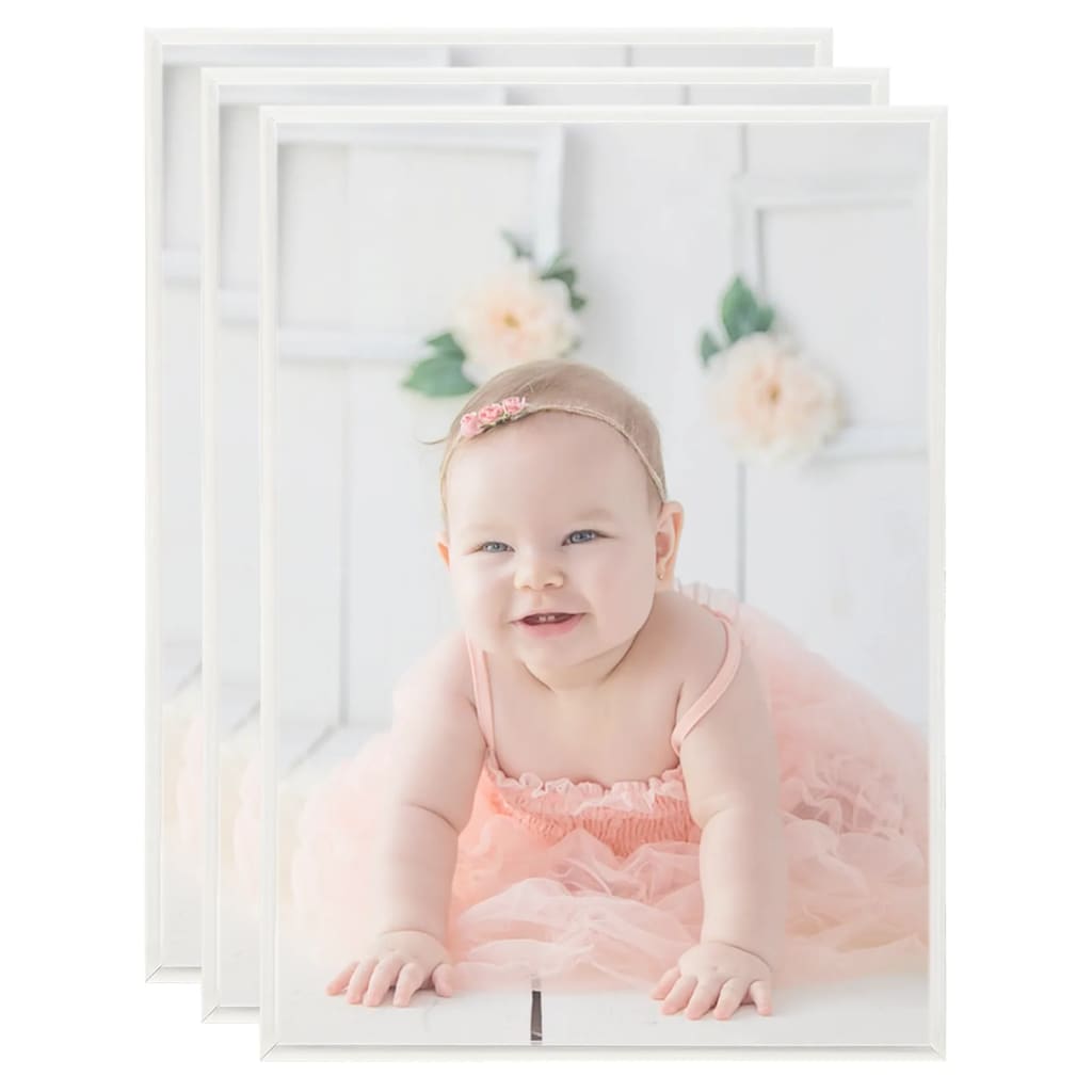 pildiraami kollaaž 3 tk, seinale/lauale, hõbedane 18x24 cm, MDF