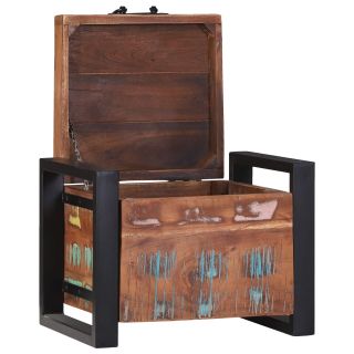 Ladustamisrikkad 40x30x30cm Tugev Taaskasutatud Puit ja Metall