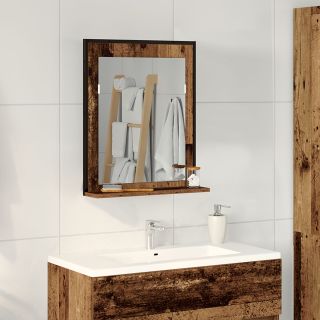 Vannitoa Peegel Vana Puit 50x12x60 cm Töödeldud Puit