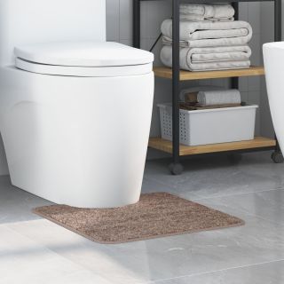 Vannitoa vaip U-kujuline Pruun 50x50 cm Polüpropüleen Libisemiskindel