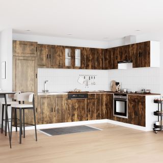 Valamu Aluskapid Porto valamu Suitsutatud Tamme 80x46x84,5 cm Tehispuit