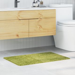 Vannitoavaip Ristkülik Roheline 60x90 cm Polüester Libisemiskindel