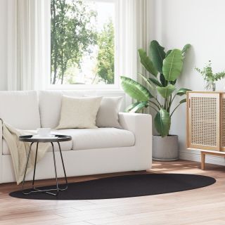 Ala-vaip Must 100x200 cm Polüester Libisemisvastane