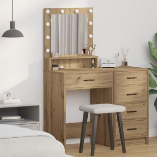 Tualettlaud LED Valgustusega Artisan Tamme 79x41x135 cm