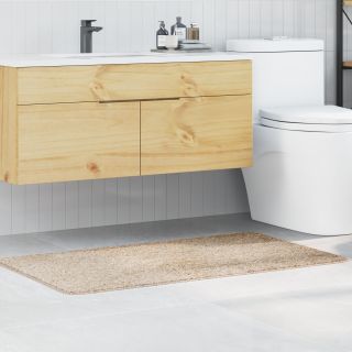 Vannitoovaip Ristkülikuline Kreemjas 70x120 cm Polüpropüleen Libisemiskindel