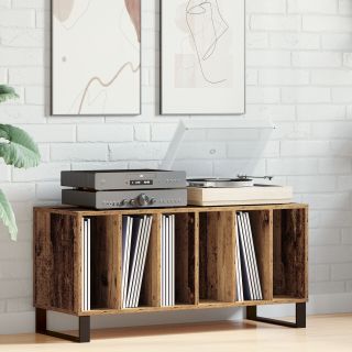 Rekordikapp Kunstlik Puit Pruun 100x38x48 cm