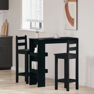 Seina Baarilaud - Must tamm - 102x55x103.5 cm - Valmistatud inseneripuidust
