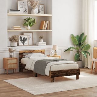 voodiraam Vana puit Massiivpuu 90 x 190 cm Vastupidav