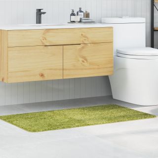 Vannitoavaip Ristkülikuline Roheline 70x120 cm Polüpropüleen Libisemisvastane