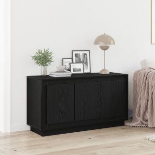 Kõrvalkapid Must Tamme 102x35x55 cm Töödeldud Puit