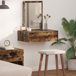 Seinale kinnitatav riietuslaud Suitsutatud tamm 60x40x70 cm