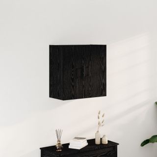 Seinakapp Must Valge 60x31x60 cm Töödeldud Puit