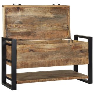 Ladustamiskirstud Kareda mangopuidu 80 x 35 x 45 cm Ladustamiskirst