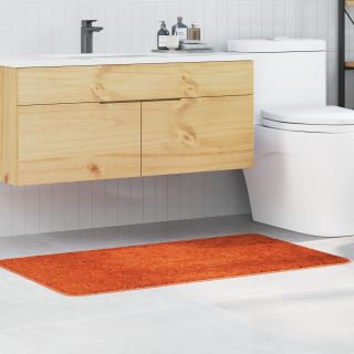 Vannitoa vaip Ristkülikuline Oranž 70x120 cm Polüpropüleen Libisemiskindel