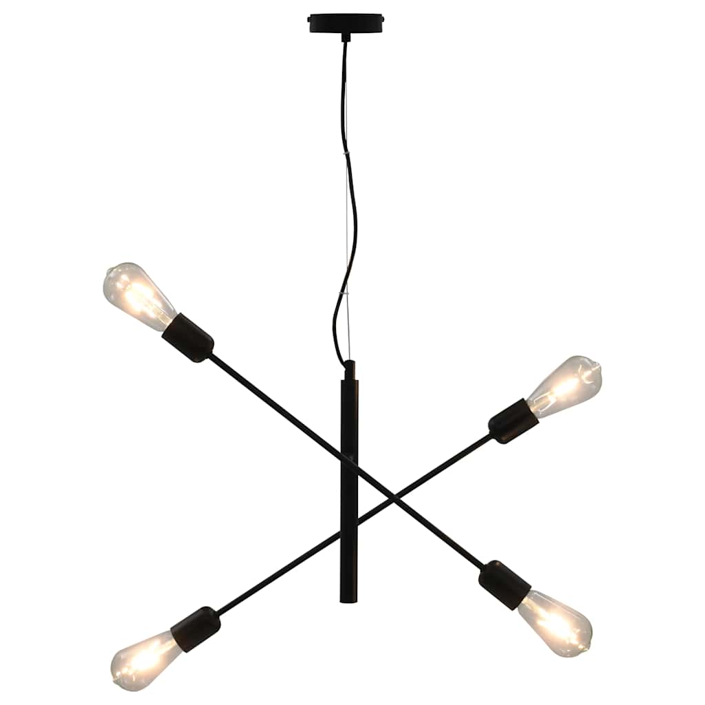 laelamp hõõgpirnidega 2 W, must, E27