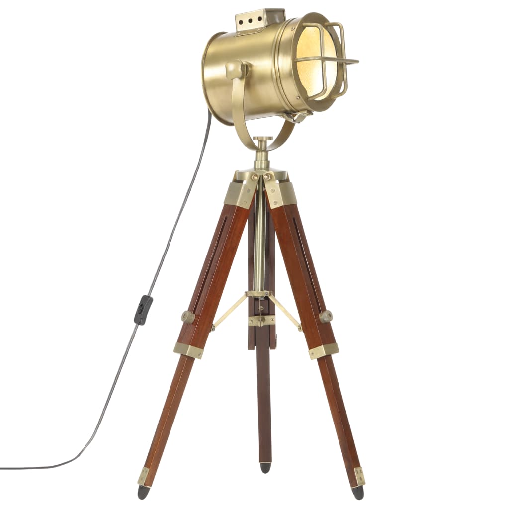 kolme jalaga põrandalamp, mangopuit, 69 cm