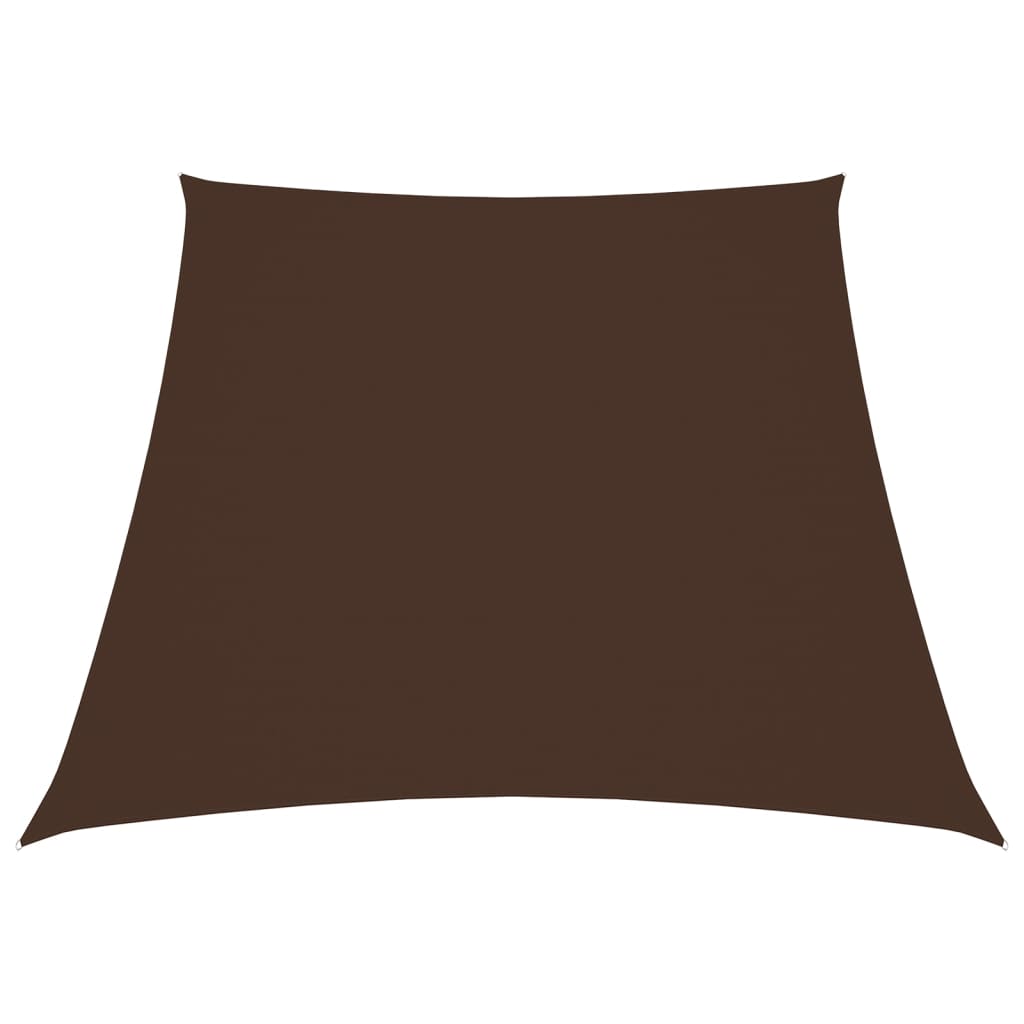 солнцезащитный парус из ткани оксфорд, трапециевидный, 3/4 x 3 м, коричневый